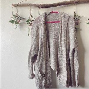 Tan knitted cardigan